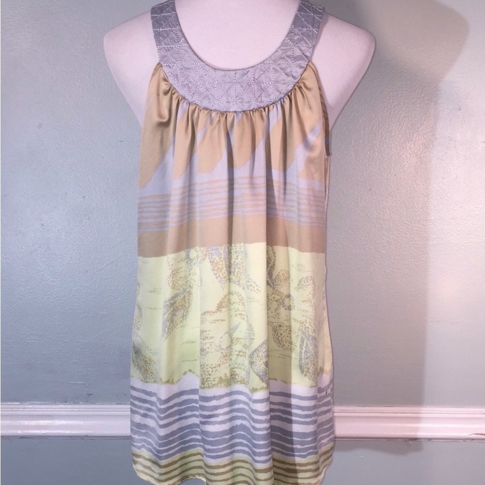 BCBGirls Yellow, Beige & Gray Camisole